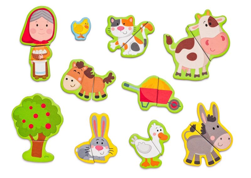 Układanka magnetyczna w pudełku Farma