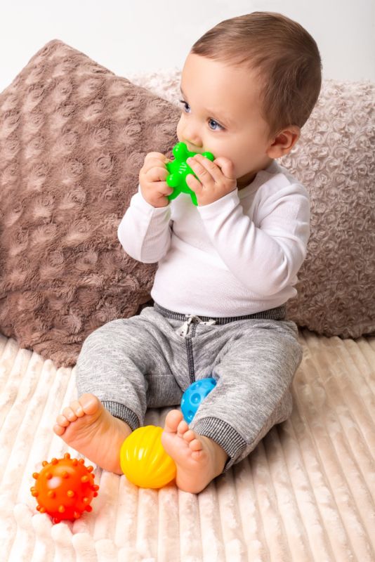 Piłki Sensorki Tullo - 4 piłeczki bez dziurek