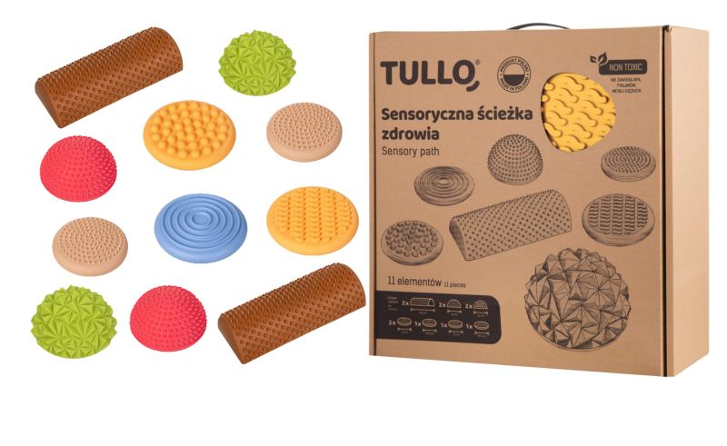 Pastelowa Sensoryczna ścieżka zdrowia 11 elementów