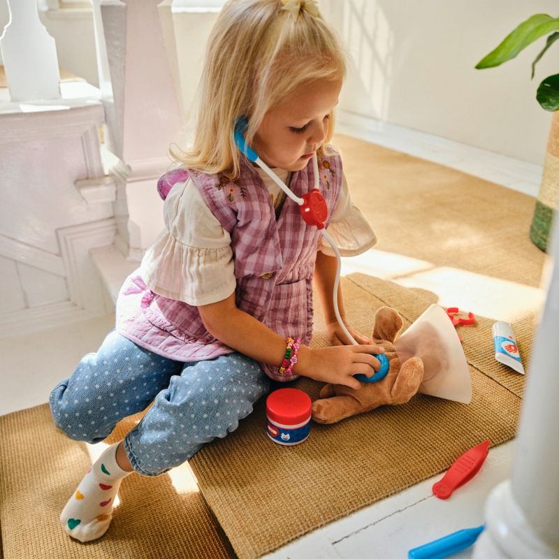 Zestaw weterynarza z maskotkami