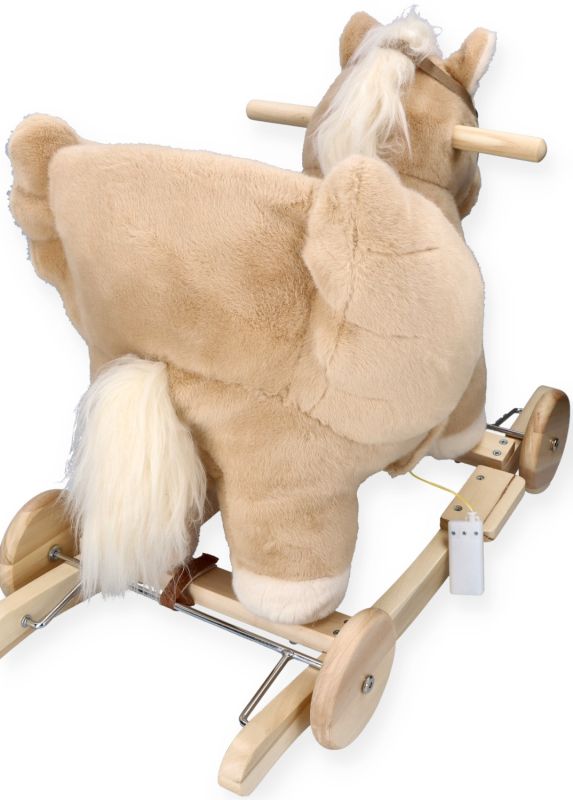 Bujaczek Pegaz Beżowy z fotelikiem i kołami