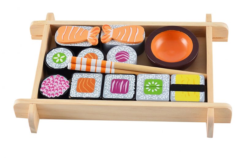 Sushi drewniane jedzenie 