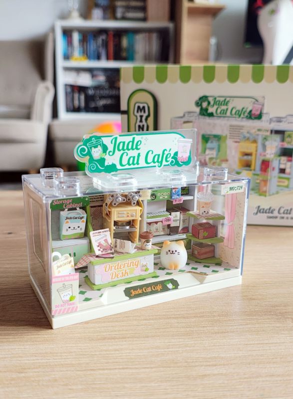 Kocia kawiarnia miniatura sklepu DIY Mini World