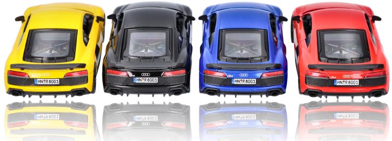 Metalowy model Audi R8, skala 1:36