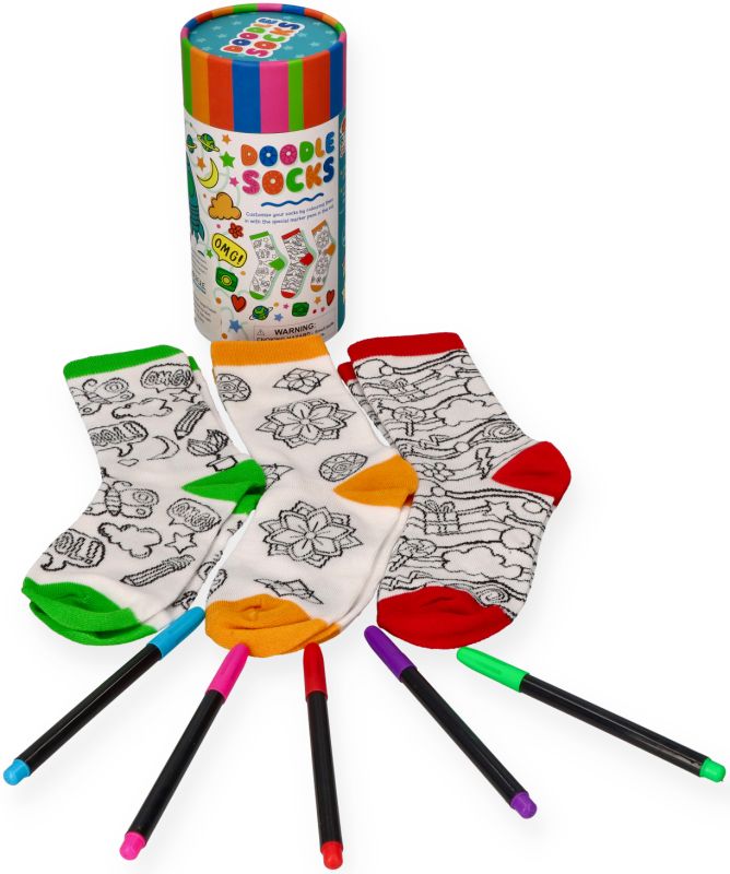 Skarpetki do kolorowania - zestaw kreatywny w tubie
