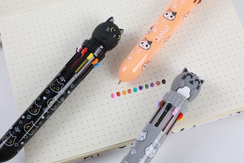 Długopis 10- kolorowy Koty