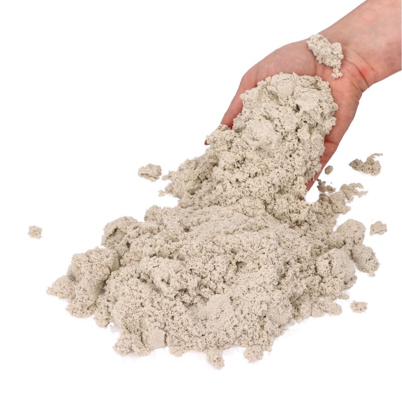 Piasek kinetyczny 3 kg NaturSand z foremkami i piaskownicą