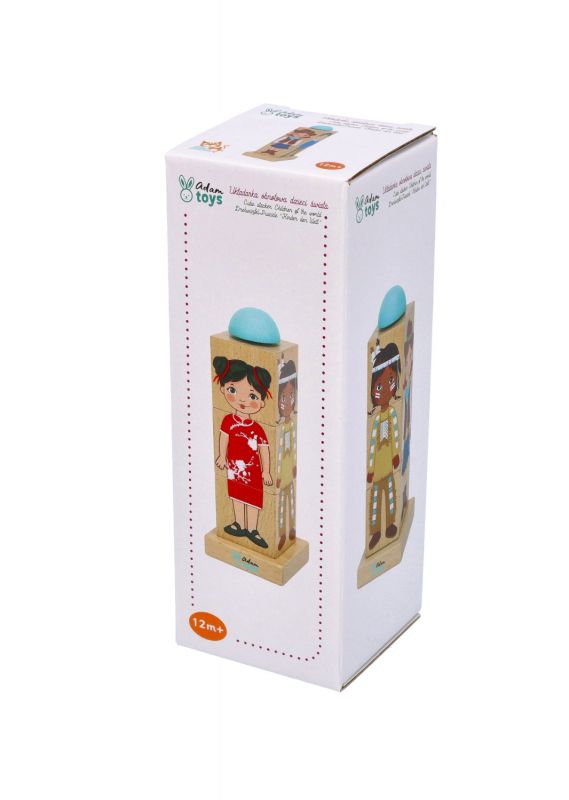 AdamToys Układanka obrotowa Dzieci Świata
