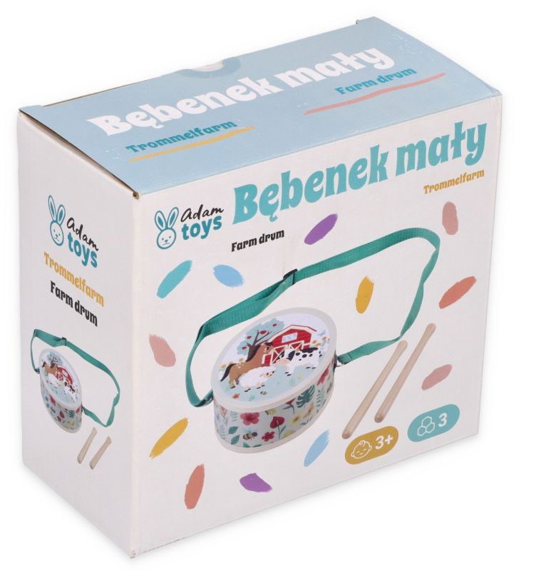 Bębenek z motywem farmy
