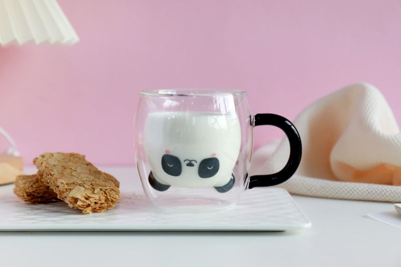 Kubek z podwójnego szkła Pandastic