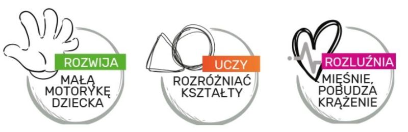 Piłeczki sensoryczne 5 sztuk w pudełku