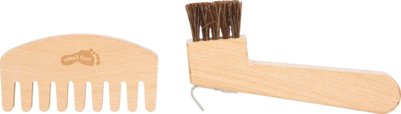 Zestaw do pielęgnacji hobby horsa w czerwonej torbie