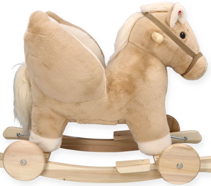 Bujaczek Pegaz Beżowy z fotelikiem i kołami