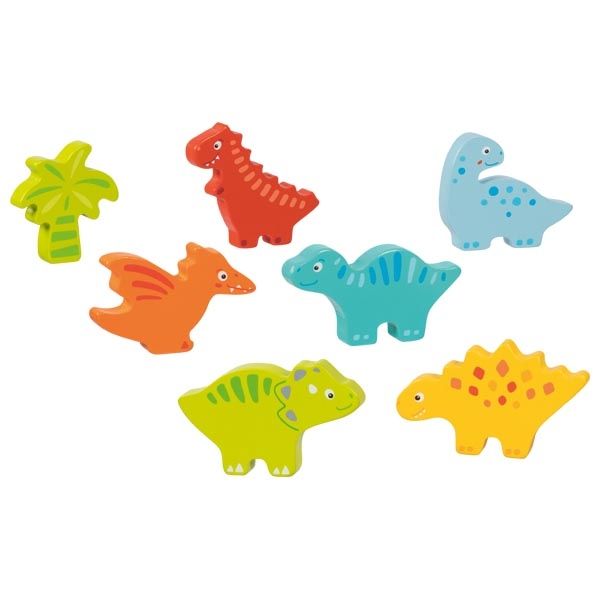 Puzzle oraz Figurki, Układanka Dino 2w1