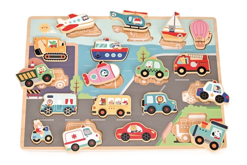 Puzzle 3D Transport Duże