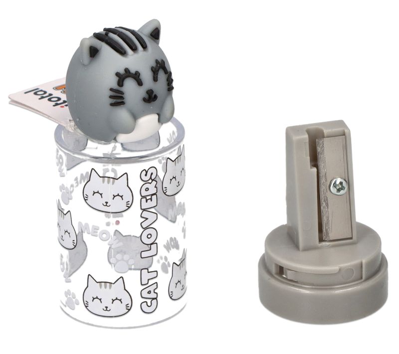 Temperówka z pojemnikiem 1szt, różne wzory