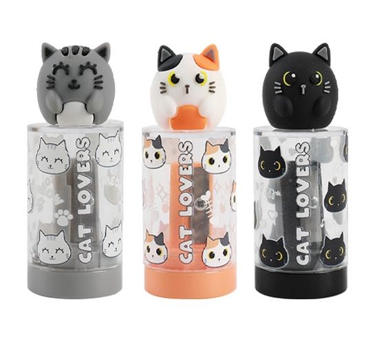 Temperówka z pojemnikiem 1szt, różne wzory