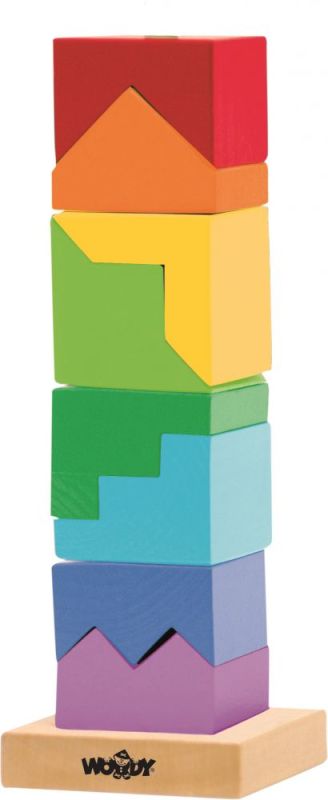 Kolorowa wieża do układania na paliku