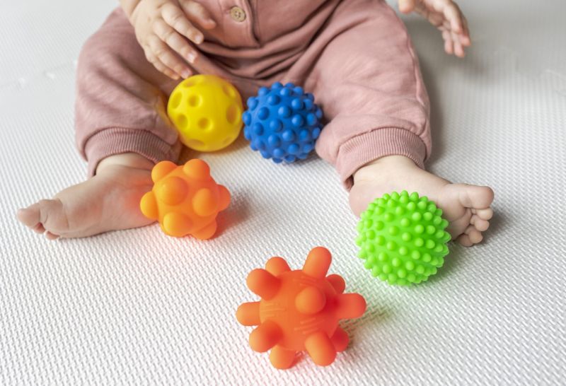 Piłki Sensorki - 5 piłeczek bez dziurek