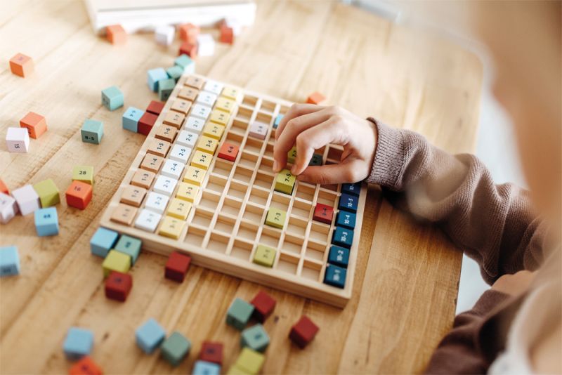 Kolorowa tabliczka mnożenie 1-100 Sfd