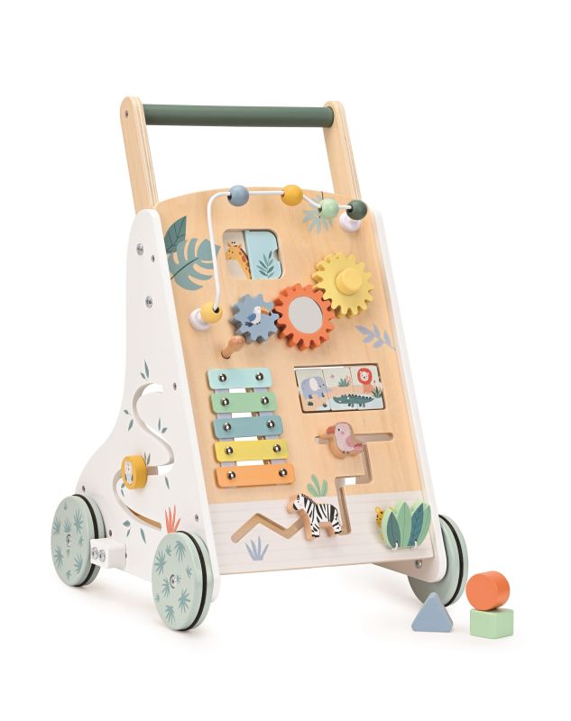 Drewniany Pchacz Montessori, Motyw Dżungli
