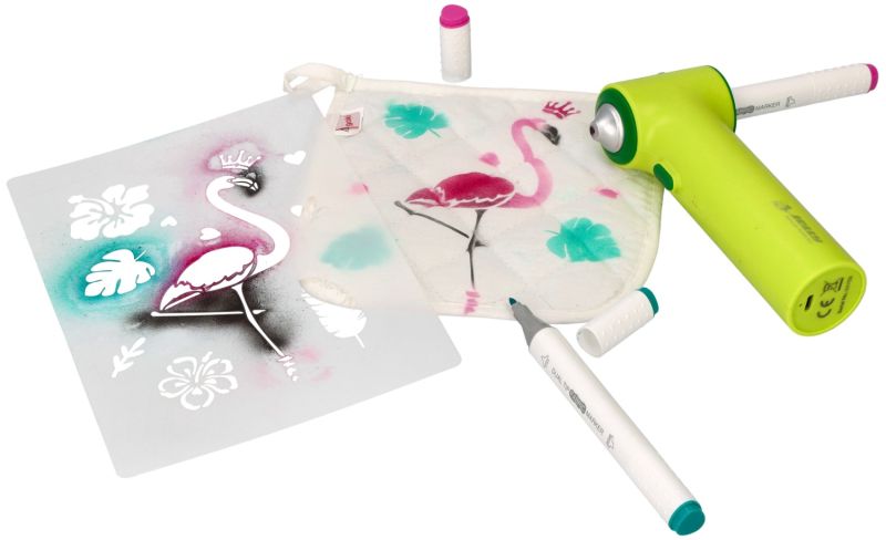 AirBrush Textil Zestaw kreatywny do ozdabiania tkanin