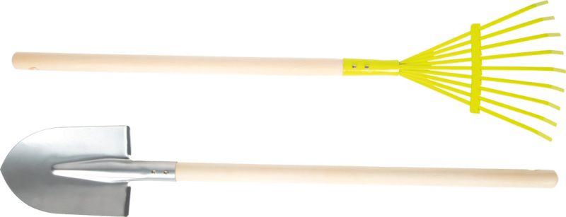 Taczka z narzędziami ogrodowymi 