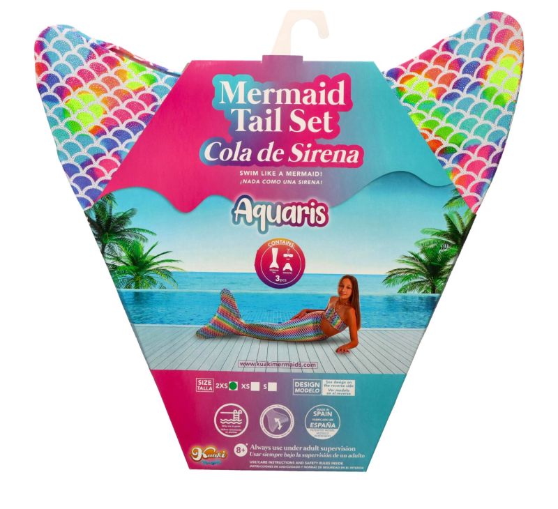 Syreni ogon - monopłetwa Aquaris do pływania Iris + Bikini