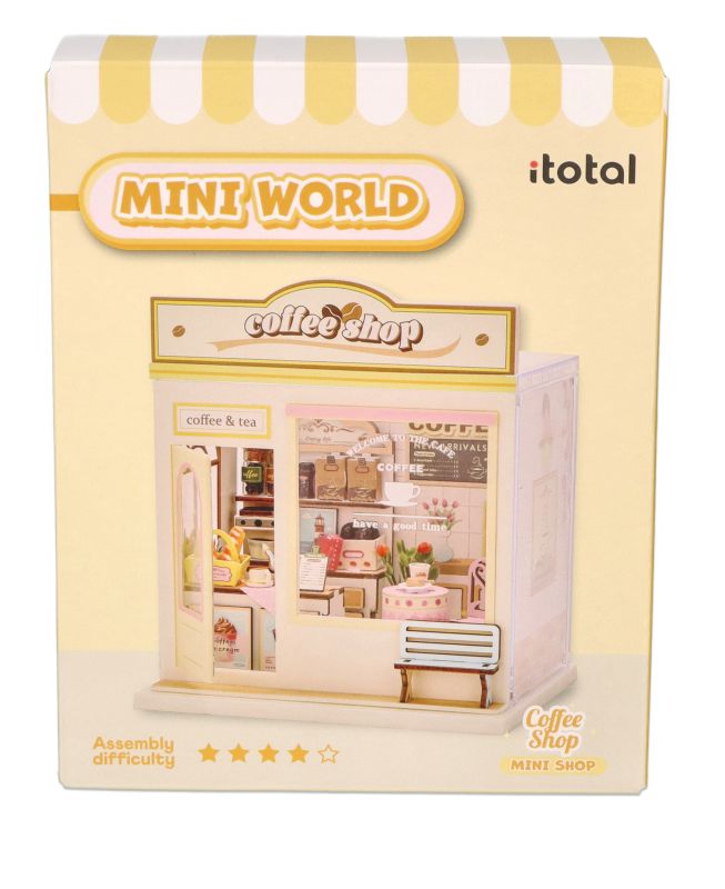 Kawiarnia Mini diorama DIY do samodzielnego składania