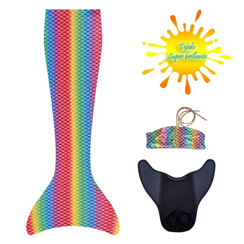 Syreni ogon - monopłetwa Aquaris do pływania Hawai + Bikini