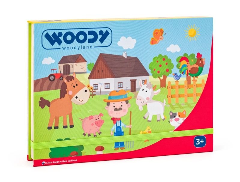 Układanka magnetyczna w pudełku Farma