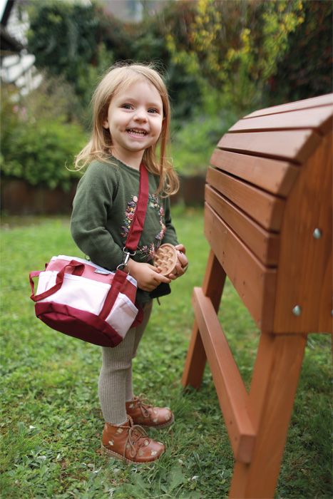 Zestaw do pielęgnacji hobby horsa w czerwonej torbie