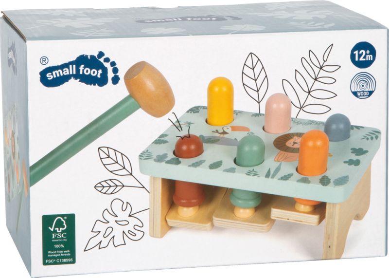 Wbijanka drewniana ze zwierzątkami z Safari FSC