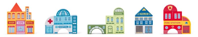 Kolejka ósemka w walizce - Miasto