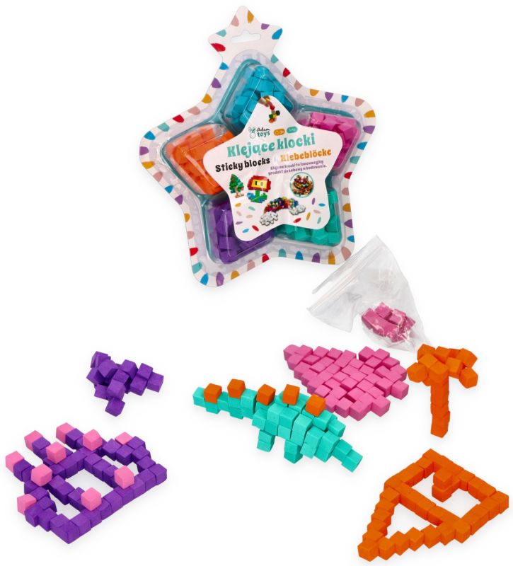 Klejące klocki sensoryczne Adam Toys