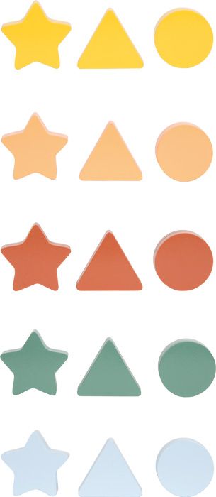 Drewniane miseczki do sortowania Montessori