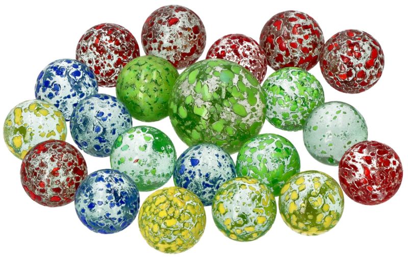 Szklaki Szklane kulki 21 szt. - Marbles
