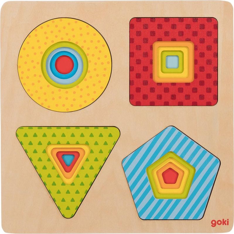 Goki puzzle warstwowe geometryczne