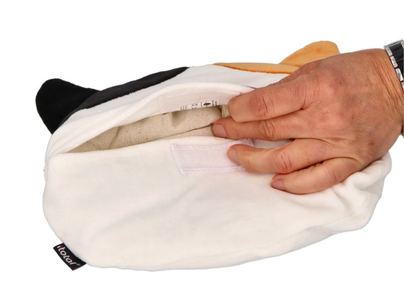 Poduszka grzewcza termofor - pomarańczowy kot