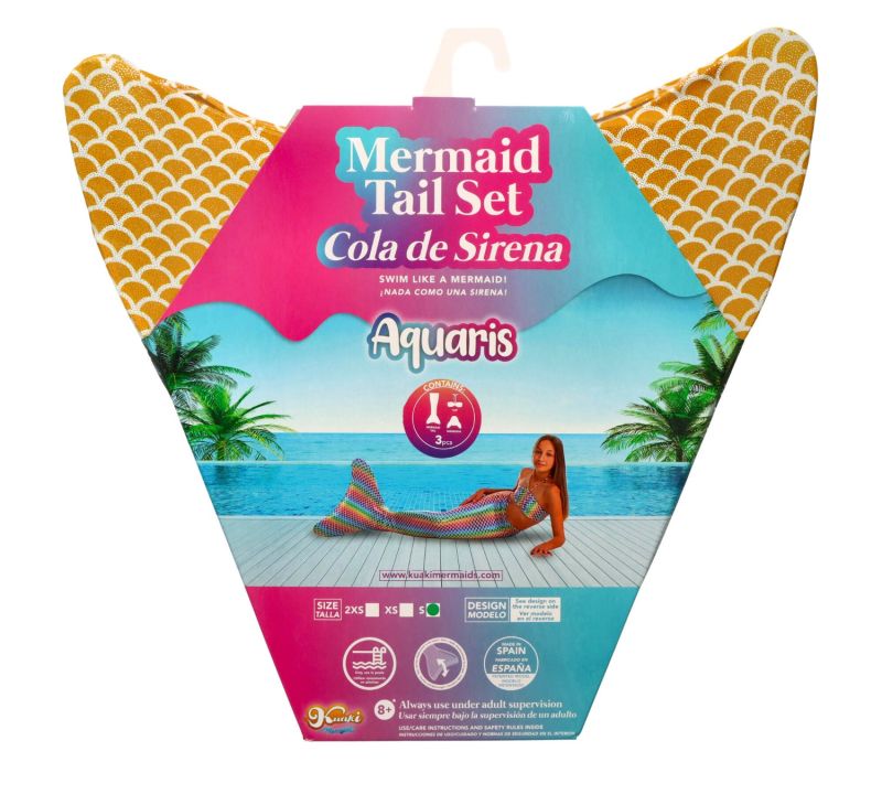 Syreni ogon - monopłetwa Aquaris do pływania Sunny + Bikini