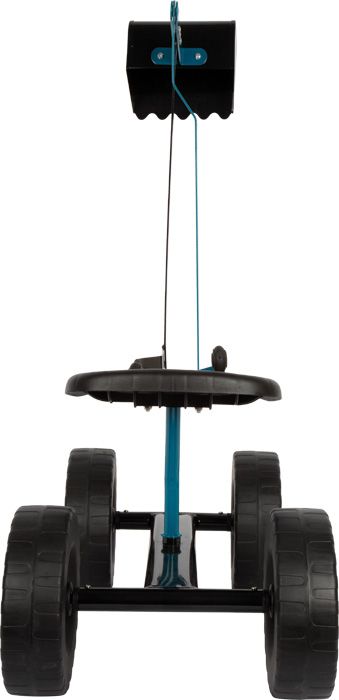 Niebieska mini koparka ogrodowa dla dziecka