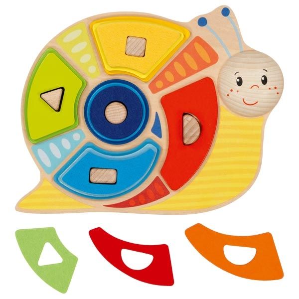 Kolorowy Ślimak Montessori do sortowania