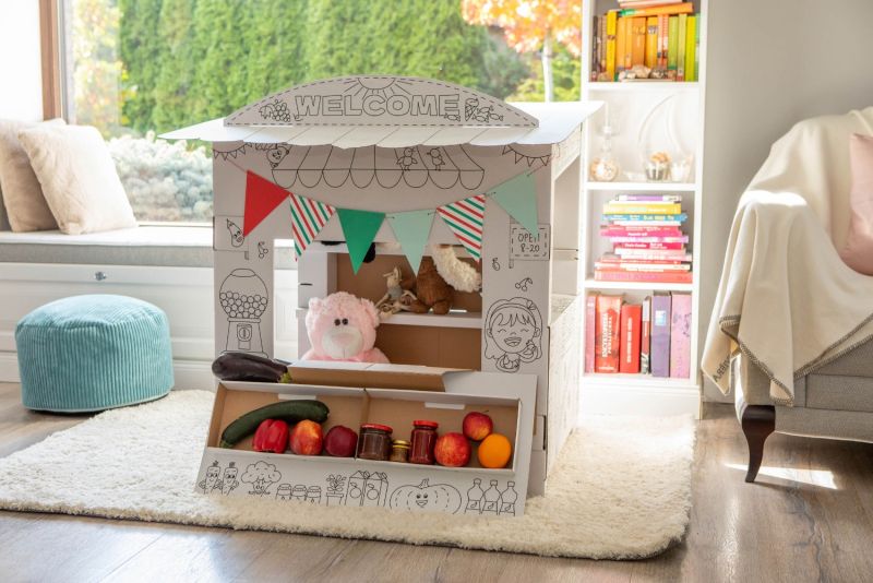 Stragan tekturowy do kolorowania