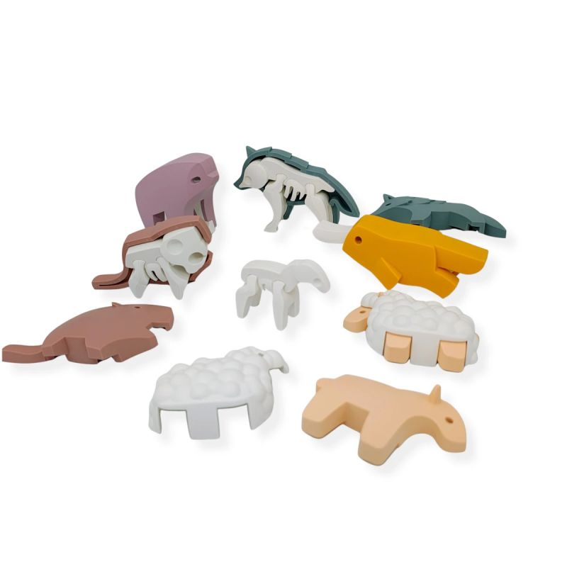 Magnetyczne figurki Half Toys Leśny Świat