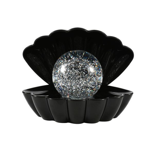 Lampka dekoracyjna Muszla z brokatową kulą