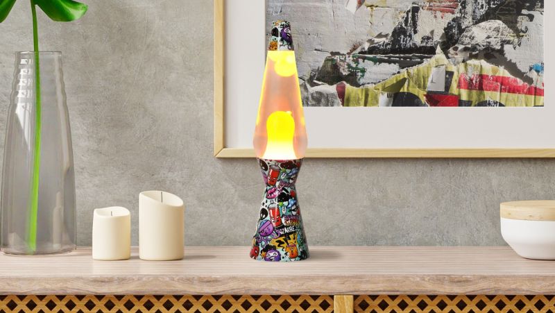 Lampka lava z motywem Graffiti