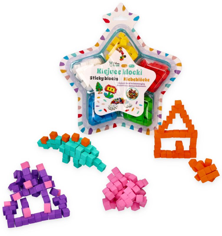 Klejące klocki sensoryczne Adam Toys