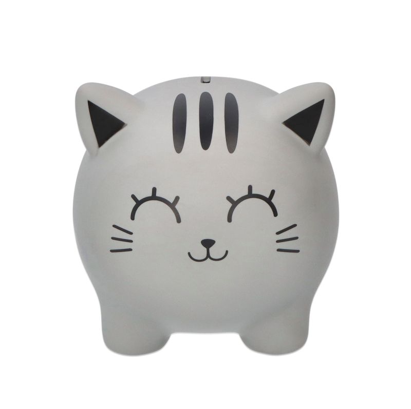 i-total Duża skarbonka Szary Kot