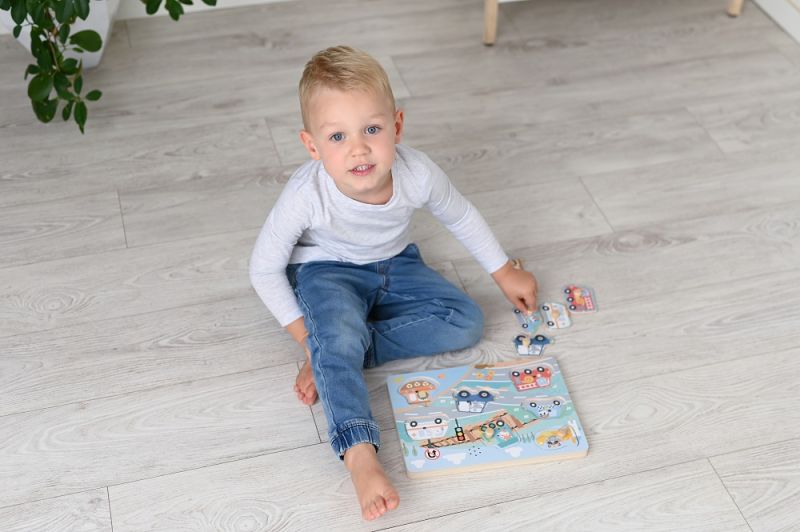 Puzzle dźwiękowe Pojazdy