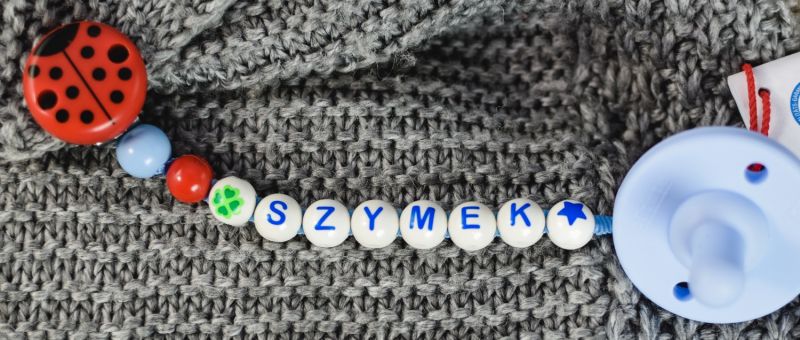 SZYMEK - imienna zawieszka do smoczka